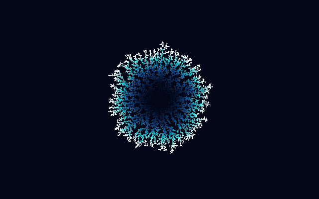 Diffusion-Limited Aggregation simulation preview